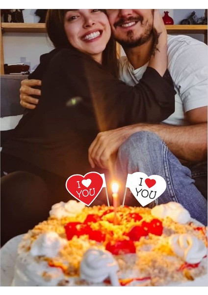 Kalp Içi I Love You Yazılı Pasta Kürdanı fırsatları