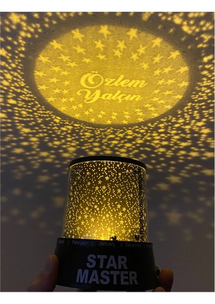 Isme Özel Star Master Projeksiyonlu Gece Lambası