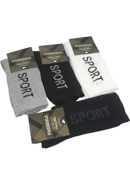 Fabbrica Sport Pamuklu Likralı Erkek Çorap Adet