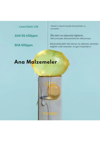 Aha Bha Lemon Toner 30ML - Aha Bha Limon Toniği 30ML