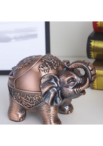 Dekoratif Kapaklı Metal Fil Figürlü Küllük 12*16 cm modelleri