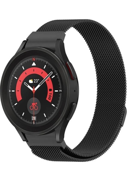 Samsung Galaxy Watch 5 Serisi 40-42-44Mm Hasır Örgü Metal Kordon