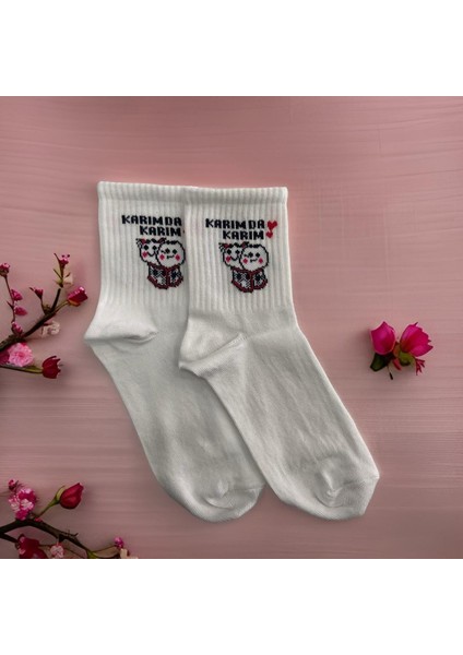 6'lı "karım Da Karım" Yazılı Unisex Tenis Çorap fiyatları