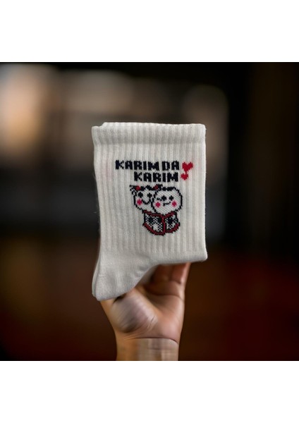 6'lı "karım Da Karım" Yazılı Unisex Tenis Çorap modelleri