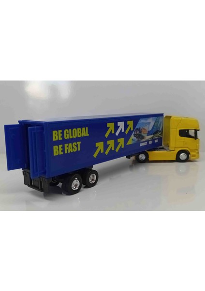 Kinsmart 1:64 Ölçek Scania V8 R730 Dorseli Tır/// Küçük Boy Ürün fırsatları