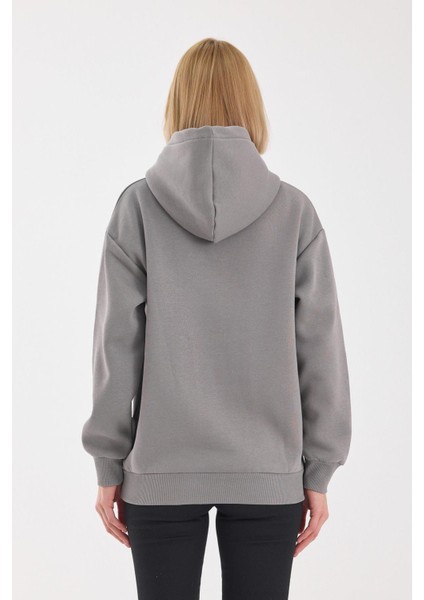Unisex 3 İplik Şardonlu Kapüşonlu Sweat