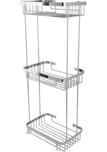 Taci 304 Üçlü 23X15cm Sabunluk Şampuanlık ve Köşe Süngerlik