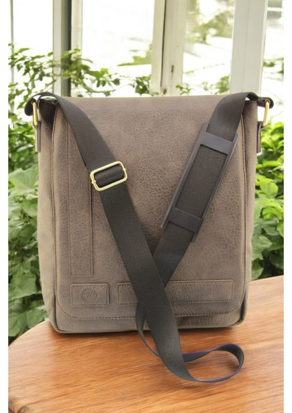 Unisex Vizon Su Geçirmez Postacı Iş Okul Evrak Laptop Çantası