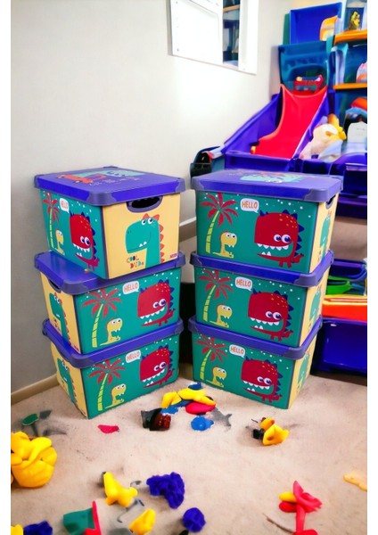 Style Box Dude Dekoratif Oyuncak Kutu Seti - 6x 20 Litre