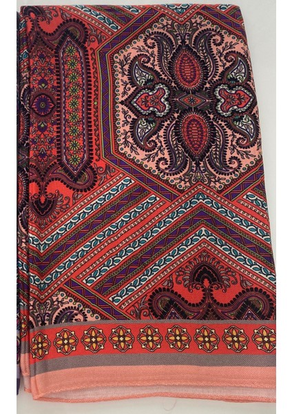 Etnik Desenli Modal Kaymaz Şal