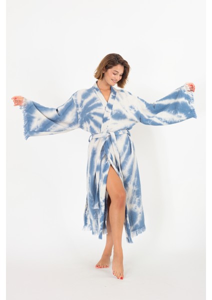 Batik Pamuk Peştemal Bornoz