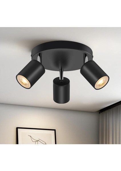 Mylights Üçlü 30 cm LED Avize LED Spot Gün Işığı Ampullü
