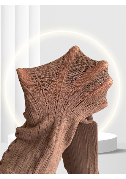 Penti Colosio Melisa 210 Den Soğan Kabuğu Renginde Kalın File Külotlu Çorap