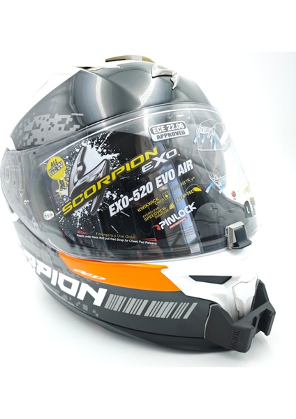 Scorpion Exo 520 Evo Air Kask Için Chin Mount Aksiyon Kamera Çene Bağlantı Aparatı