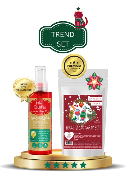 Trend Set - 1 Adet Yeni Nesil İkonik Kolonya Premium Koku - 1 Adet Sıcak Şarap Mulled Wine