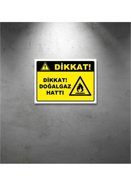 Dikkat Uyarı Levhası 35X25 cm