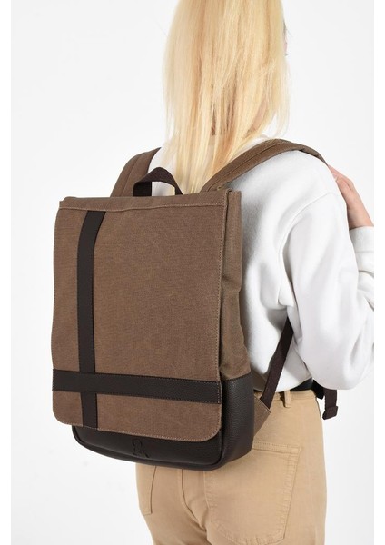 Kadın Sırt Çantası 35*22 cm Kanvas Kumaş Laptop Bölmeli Business Sırt Çantası Okul Çantası Mega Bag