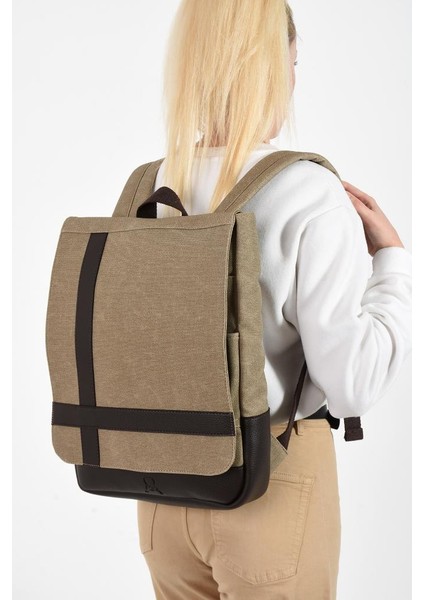 Kadın Sırt Çantası 35*22 cm Kanvas Kumaş Laptop Bölmeli Business Sırt Çantası Okul Çantası Mega Bag