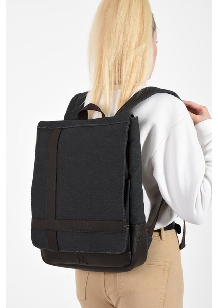 Kadın Sırt Çantası 35*22 cm Kanvas Kumaş Laptop Bölmeli Business Sırt Çantası Okul Çantası Mega Bag