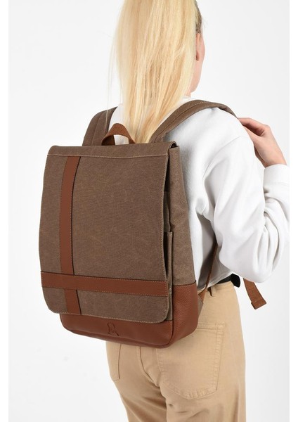 Kadın Sırt Çantası 35*22 cm Kanvas Kumaş Laptop Bölmeli Business Sırt Çantası Okul Çantası Mega Bag