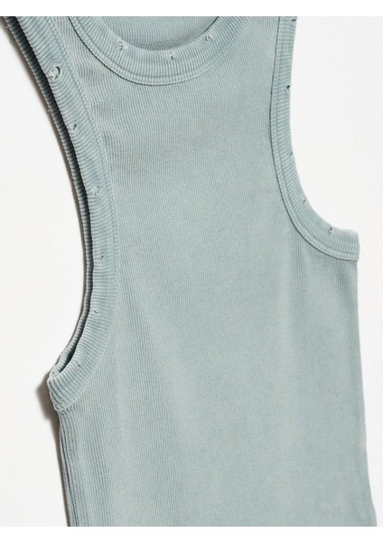 HALTER YAKA FİTİLLİ YIRTIK ATLET