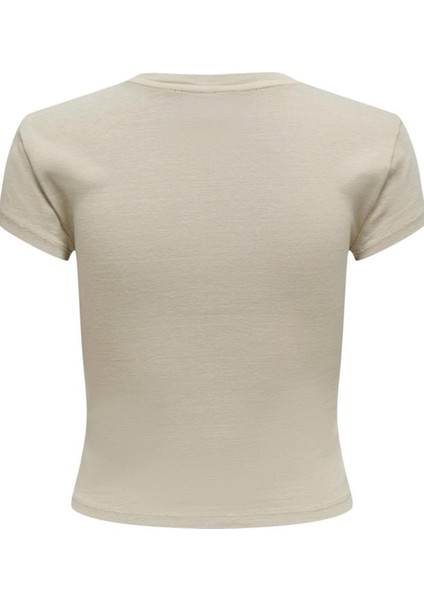 Onlelına S/s O-Neck Short Top Jrs Noos Açık Bej fiyatları