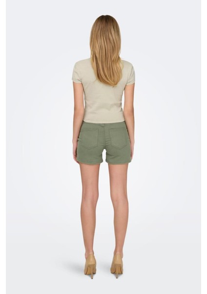 Onlelına S/s O-Neck Short Top Jrs Noos Açık Bej modelleri