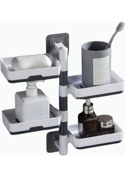 4 Katlı Pratik Katmanlı Banyo Organizer Standı Fonksiyonel Banyo Düzeni fırsatları