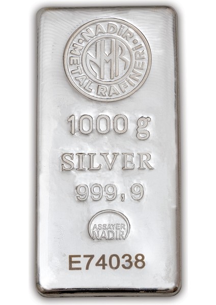 1000GR Nadir Külçe Gümüş