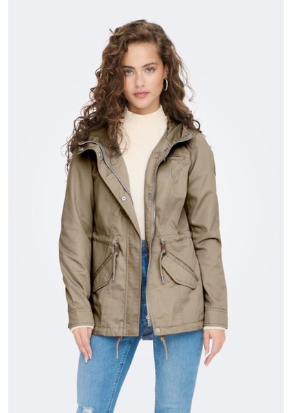 Onllorca Canvas Parka Otw Noos Koyu Bej