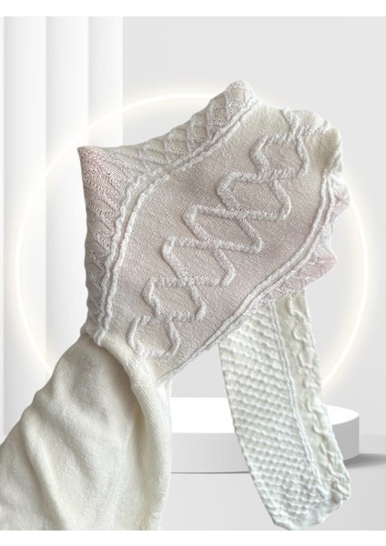 Almira 150 Den Pamuklu Tencel Kumaş Vanilya Renk Desenli Külotlu Çorap