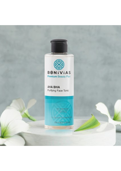 Aha - Bha Yağlı ve Karma Lekeli Ciltler için Arındırıcı Aydınlatıcı Yüz Toniği Glycolic Asit Hamamelis Etract