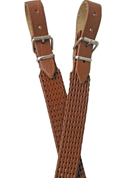 Tüfek Taşıma Kayışı Desenli Deri ( Salpa )