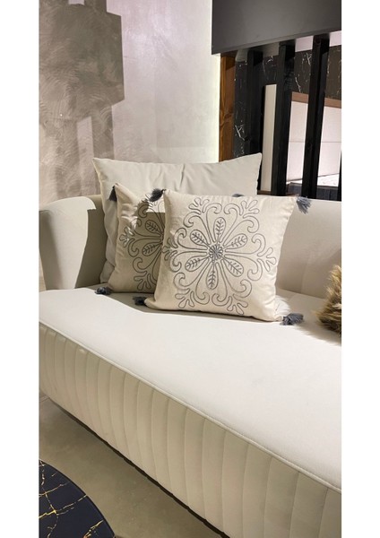 Buldan Nakışlı Kırlent Kılıfı 1 Adet 43 x 43 cm