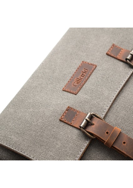 DESIGN01 Kanvas - Deri Gri Postacı Çanta indirimleri