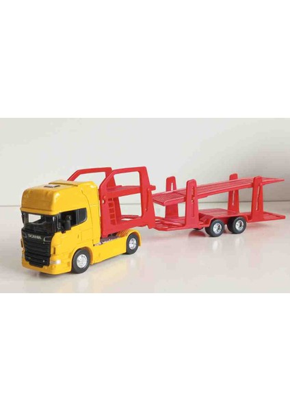 1:64 Ölçek Scania V8 R730 Taşıyıcı Tır/// Sarı Küçük Boy