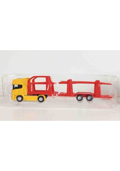 1:64 Ölçek Scania V8 R730 Taşıyıcı Tır/// Sarı Küçük Boy