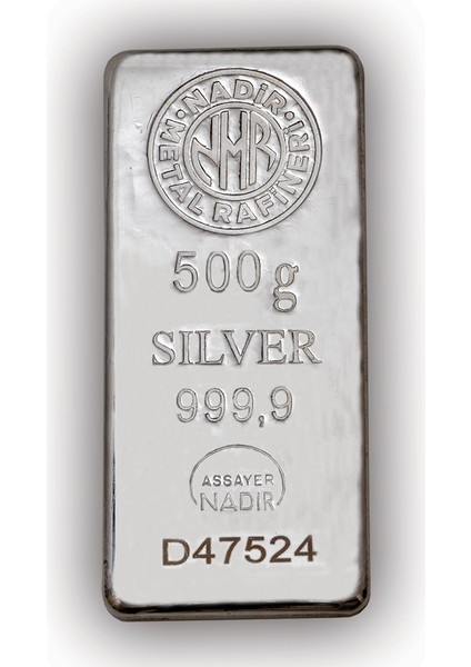 500 Gr Nadir Külçe Gümüş fiyatları