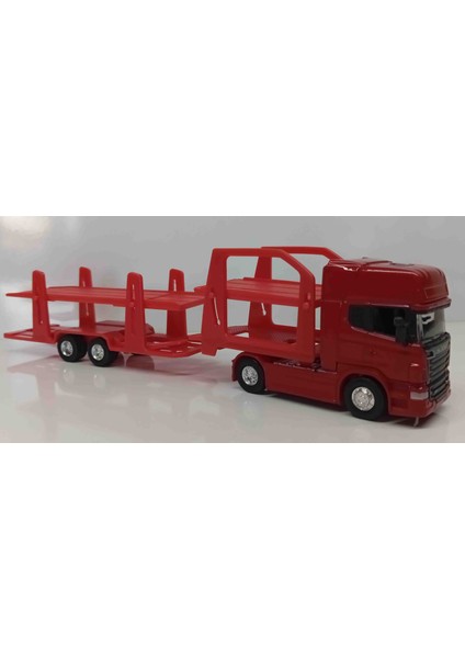 1:64 Ölçek Scania V8 R730 Taşıyıcı Tır///kırmızı