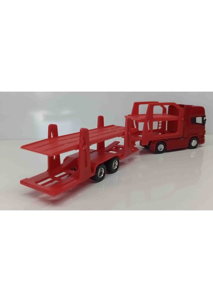 1:64 Ölçek Scania V8 R730 Taşıyıcı Tır///kırmızı