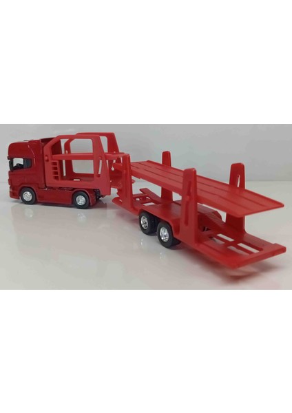 1:64 Ölçek Scania V8 R730 Taşıyıcı Tır///kırmızı