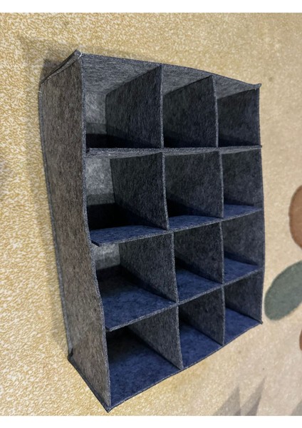 Tekno Trust Dolap İçi Düzenleyici Organizer Ayarlanabilir 3 x 4 Dolap Duzenleyıcı 3 x 4 Gri