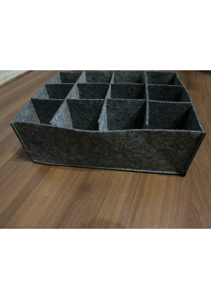 Tekno Trust Dolap İçi Düzenleyici Organizer Ayarlanabilir 3 x 4 Dolap Duzenleyıcı 3 x 4 Gri
