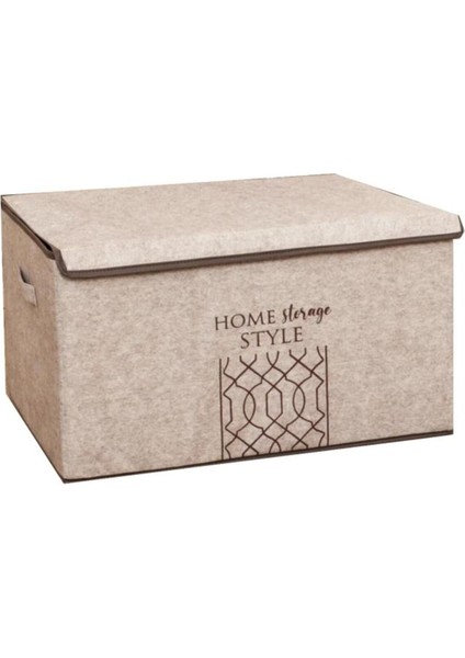 Tekno Trust Keçe Kapaklı Mega Plus Hurç Kutu Çok Amaçlı Düzenleyici Organizer Sandık Mega Boy 57 x 41 x 31 cm fırsatları