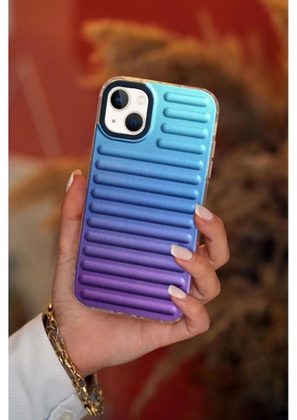 Iphone 11 Uyumlu Mor Mavi Karışık Renkli Yüksek Kaliteli Telefon Kılıfı