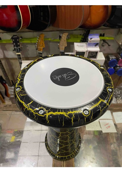 Profesyonel Döküm Darbuka Sarı Siyah Mısır Darbuka fiyatları