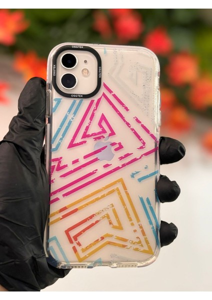 Iphone 11 Uyumlu Silikon Renkli Baskı Telefon Kılıfı