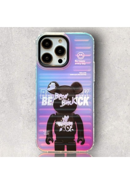 Iphone 14 Pro Uyumlu Bear Desenli Silikon Telefon Kılıfı