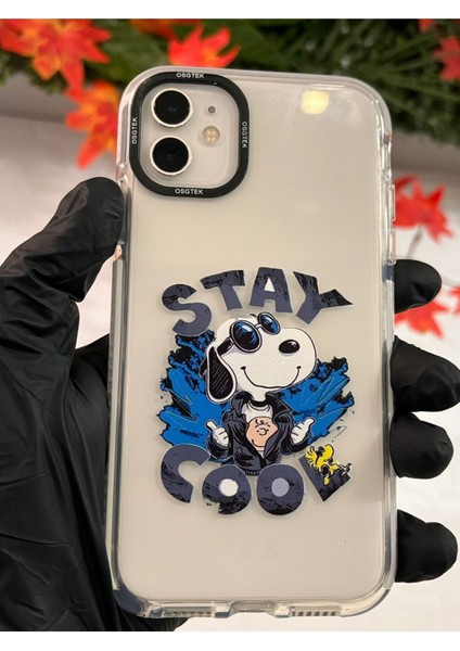 Iphone 11 Uyumlu Stay Cool Baskılı Silikon Telefon Kılıfı