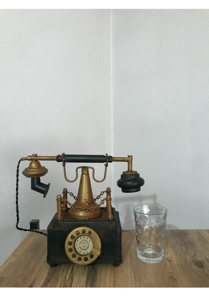 Dekoratif Nostaljik Görünümlü Metal Telefon Sabit Ahizeli Kumbara fiyatları